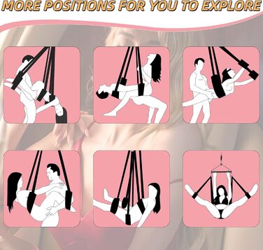 Гойдалка для дорослих Sê&x 360° з трапецією, м'яким внутрішнім покриттям, вантажопідйомність 362.9 кг - 3-тє покоління