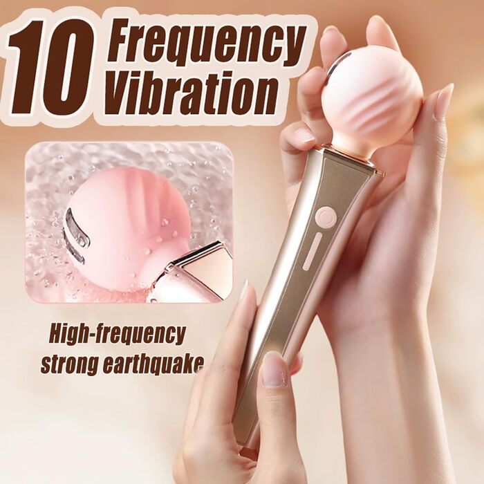 Вібратор Guspiun Stromschlag AV для жінок: 10 режимів вібрації, 5 рівнів електрошоку, стимулятор клітора та грудей, набір для пар