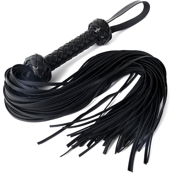 Пляшка для БДСМ: шкіряний плетище для еротичних ігор, косплею та зв'язування