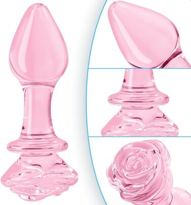 Анальні пробки FLYTAGLE 3 шт. (великий, середній, малий) зі скла для стимуляції простати, BDSM, дорослі іграшки для чоловіків, жінок, пар