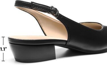 Жіночі класичні туфлі-човники Dream Pairs, закритий носок, чорні, розмір 40 EU