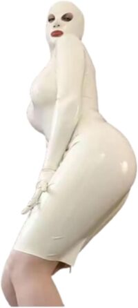 Латексна сукня з капюшоном, 100% гума, ручної роботи, Cosplay, червона, XS-XXL, 3XL