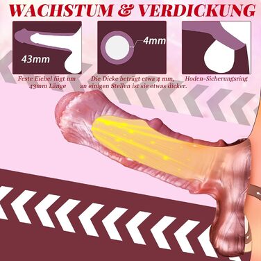 Реалістичний XXL секс-іграшка для чоловіків: гігантський пеніс-чохол з кільцем, з м'якого силікону, для анального сексу та подовження пеніса, коричневий