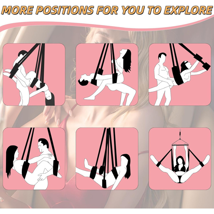 Гойдалка для дорослих Sê&x 360° з трапецією, м'яким внутрішнім покриттям, вантажопідйомність 362.9 кг - 3-тє покоління