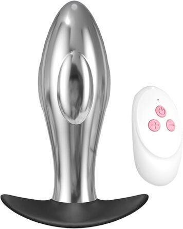 Вібратор ануса YcsLust з металу, дистанційне керування, 10 швидкостей, для жінок/чоловіків/пар, портативний