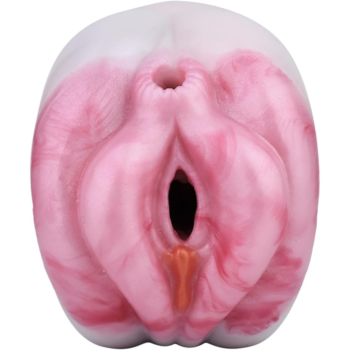 Силіконовий мастурбатор Qiyasex для чоловіків 2-в-1 з двома каналами, реалістичний, великий, компактний