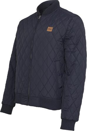 Чоловіча стібана куртка Urban Classics Diamond Quilt, темно-синя, розмір 5XL