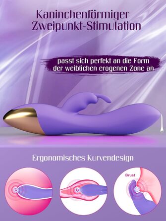 Вібратор для жінок: набір сексуальних іграшок з 10 режимами, G-spot, кліторальний дildo, кольори: чорний, фіолетовий