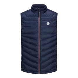 Чоловічий жилет Jack & Jones Jjehero Bodywarmer Noos стібаний, темно-синій (Navy), розмір XL