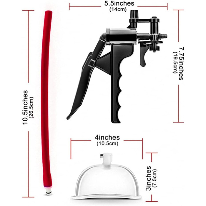 Вагінальна вакуумна помпа HXLXW для дорослих: помпа для стимуляції, SM-іграшка для жінок та пар