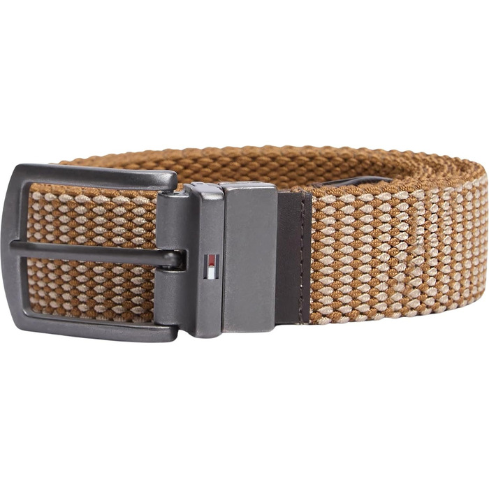 Чоловічий ремінь Tommy Hilfiger Denton Elastic Rev (Vintage Camel), шкіряний двосторонній, розмір 105