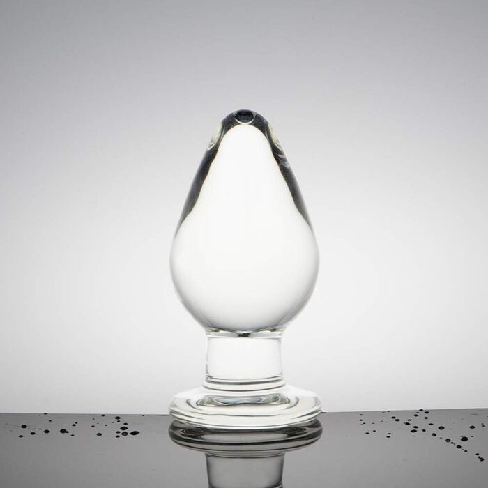 Анальний розширювач зі скляним конусом Analplug 5 см для жінок та чоловіків - кришталь