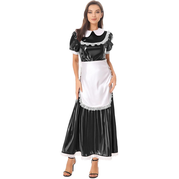 Костюм для косплею Halloween Cosplay Kleid від Vxuxlje: чорне плаття з мереживом для карнавалу та косплею (L)