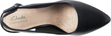 Жіночі туфлі-човники Clarks Kataleyna Step, шкіряні, чорні, розмір 39.5 EU