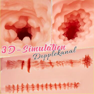Мастурбатор для чоловіків 3 кг з 3D-каналами, зробленний з силікону. Іграшка для дорослих