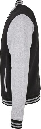 Чоловічий бомбер Build Your Brand Bb004-basic College Jacket, чорно-білий