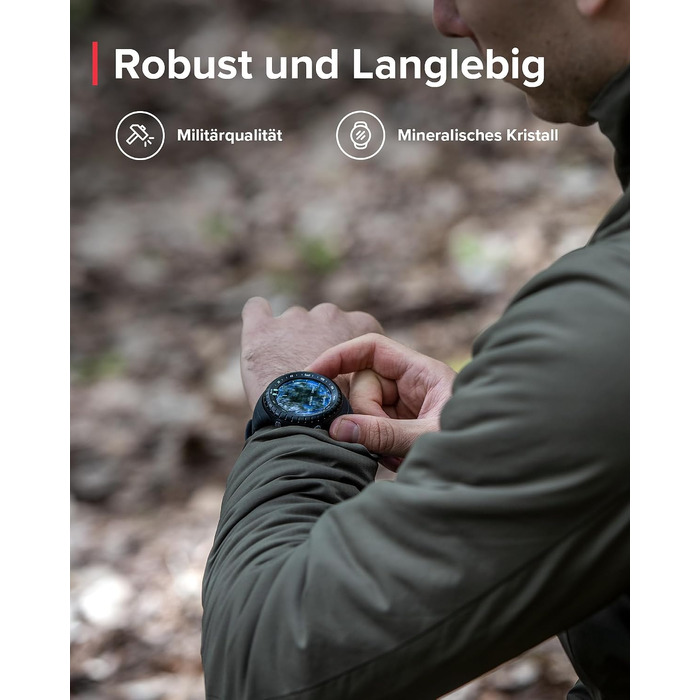 Спортивний багатофункціональний годинник для активного відпочинку Suunto Core All Black (унісекс)