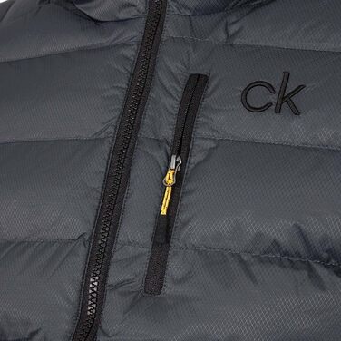 Чоловіча утеплена куртка Calvin Klein San Gabriel 2026 з жаккардового тканого матеріалу, колір Charcoal, розмір XL