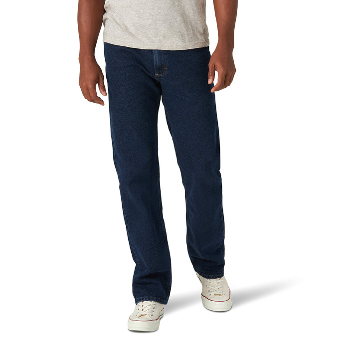 Чоловічі джинси Wrangler Authentics Classic Straight Fit, еластичні, 5 кишень, колір Midnight Flex (35W / 34L)
