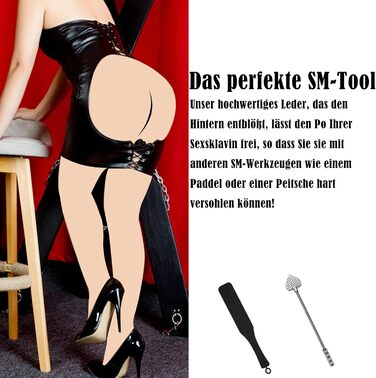 Костюм для домінатри: шкіряний халат, латексний мішок для бондіджу, аксесуари для рольових ігор, еротичний набір для жінок