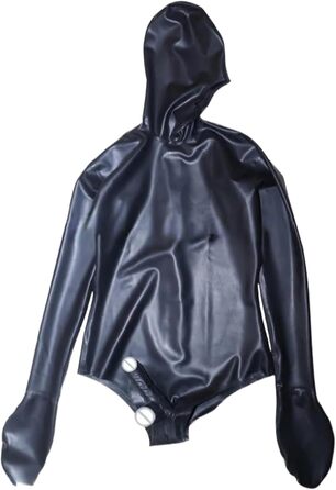 Комбінезон з латексу для чоловіків VIYOLI, чорний прозорий латексний catsuit, купальник з латексу