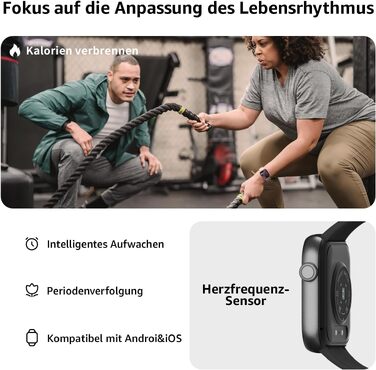 Смарт-годинник AcclaFit для жінок та чоловіків, 1.85