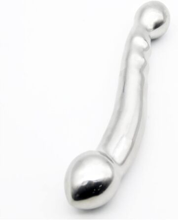 Анальний масажер з нержавіючої сталі з подвійним боком, стимулятор G-точки, масажер для простати, анальний плагін для жінок та чоловіків