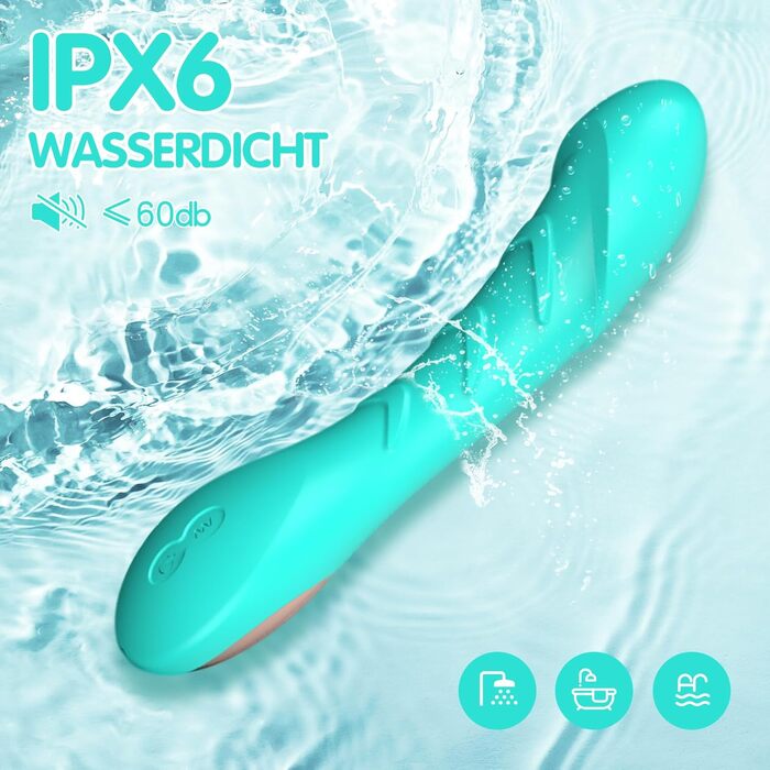 Вібратор для жінок G-Spot, силіконовий стимулятор клітора, 12 режимів вібрації, зелений колір