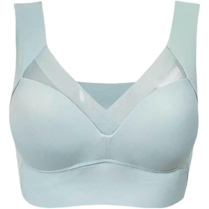 Бюстгальтер Tian Dee для корекції постави, без кісточок, з ефектом пуш-ап, на тонких бретелях, синій (M)