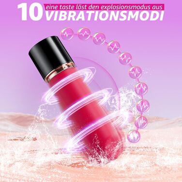 Вібратор для клітора з 4 насадками з силікону, 10 режимів вібрації, тихий, для жінок. Секс-іграшка