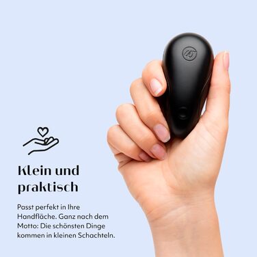 Womanizer Starlet - вібратор для жінок, стимулятор клітора, преміум-якість | 4 режими, тихий, водонепроникний, перезаряджається | Білий/Чорний