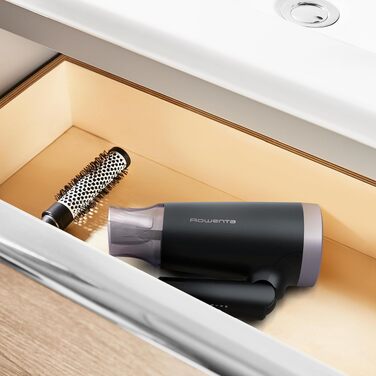 Фен для волосся Rowenta Express Style CV1801, 1900 Вт, з концентратором та режимом холодного повітря, чорний/фіолетовий
