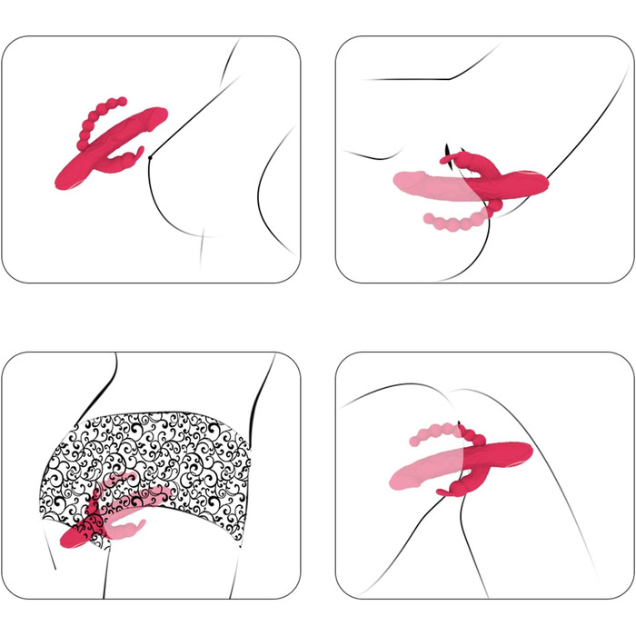 Вібратор Dildo SexSpielzeug з G-точкою, 10 режимів вібрації, анальний плагін, стимулятор простати, для жінок та пар