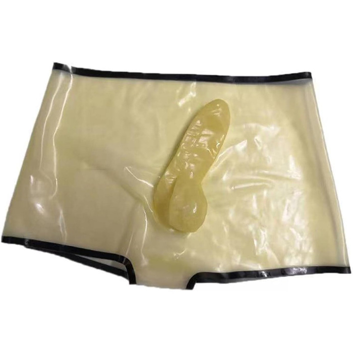 Чоловічі латексні шорти Slip, боксери з латексу, труси, спідня білизна, шорти, розмір XL