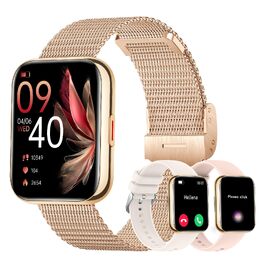 Смарт-годинник I52 Smartwatch (Gold) — водонепроникний розумний годинник з функціями моніторингу здоров'я, золотий