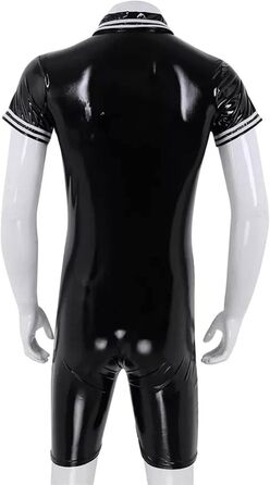 Еротичний костюм для чоловіків 3 шт: комплект нижньої білизни для карнавалу, ролеві костюми для пар, вечірок та святкування Фастів (Чорний/Білий)