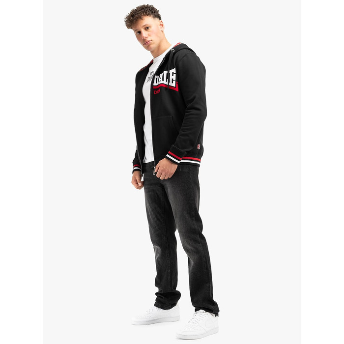 Чоловіча худі-куртка Lonsdale London Nateby чорна, стиль streetwear, розмір 3XL