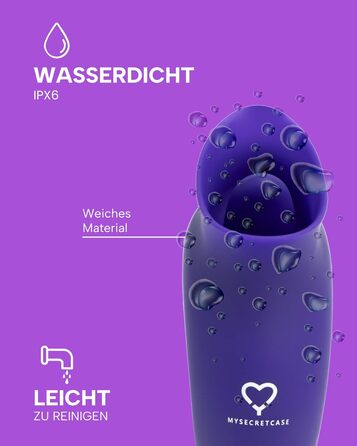 Вібратор для клітора MySecretCase з 9 режимів, USB, для жінок та пар