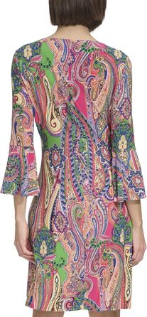 Сукня Tommy Hilfiger Adaptive жіноча 3/4 рукав, квіткова, рожева Taffy Pink Multi