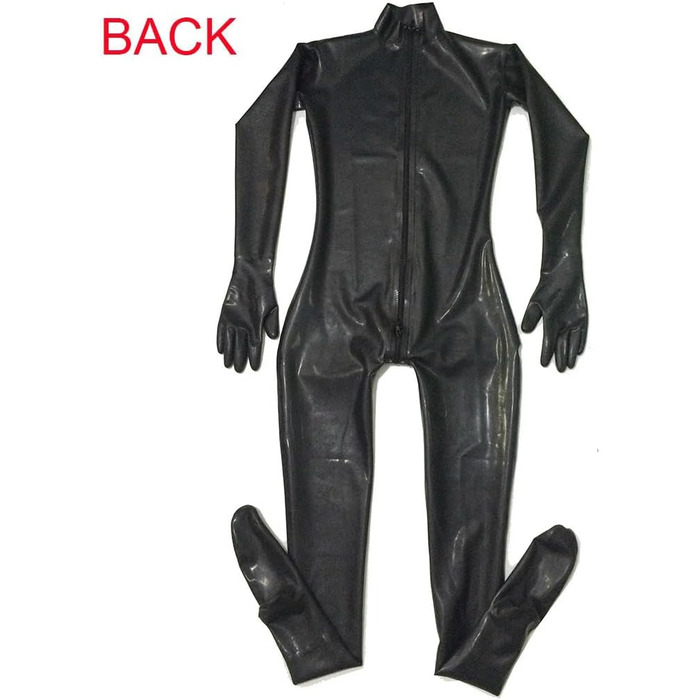 Латексний боді з мереживом для жінок GAYLOP, чорний, XL - костюм, мереживний catsuit, латексні шкарпетки та рукавички