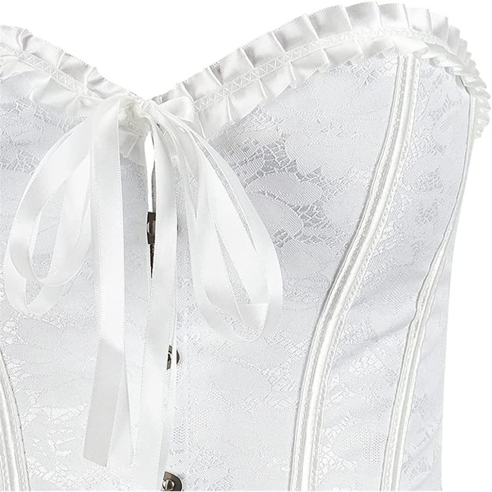 Корсет Grebrafan для жінок: білий, мереживний, сексуальний, класичний (28-30)