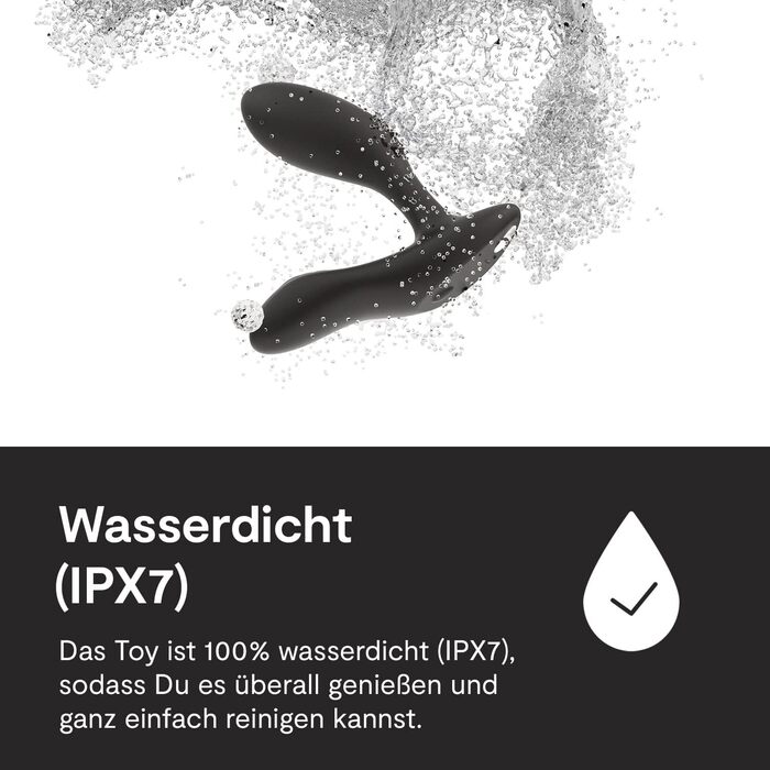 We-Vibe Vector + Virbierender Anal Plug: Масажер простати та периануму для чоловіків, дистанційне керування, додаток, гнучкий силіконовий секс-іграшка (чорний)
