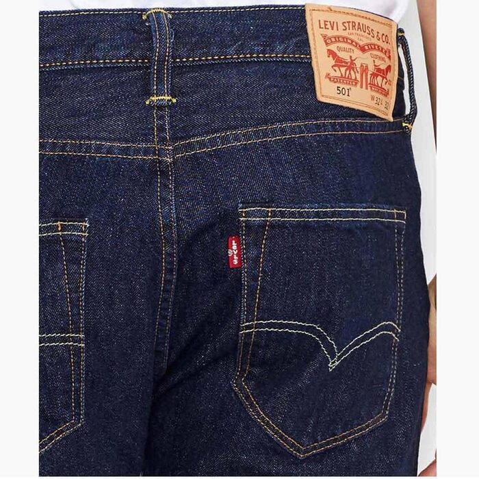 Чоловічі джинси Levi's 501 Original Straight Fit, прямий крій, колір One Wash, розмір 36W/32L