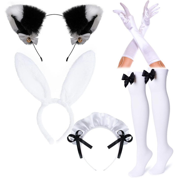 Костюм косплею Іртиш Аніме Французька Дівчинка Зайчик Служанка Солодкий Каваї Набір (M, Чорний)