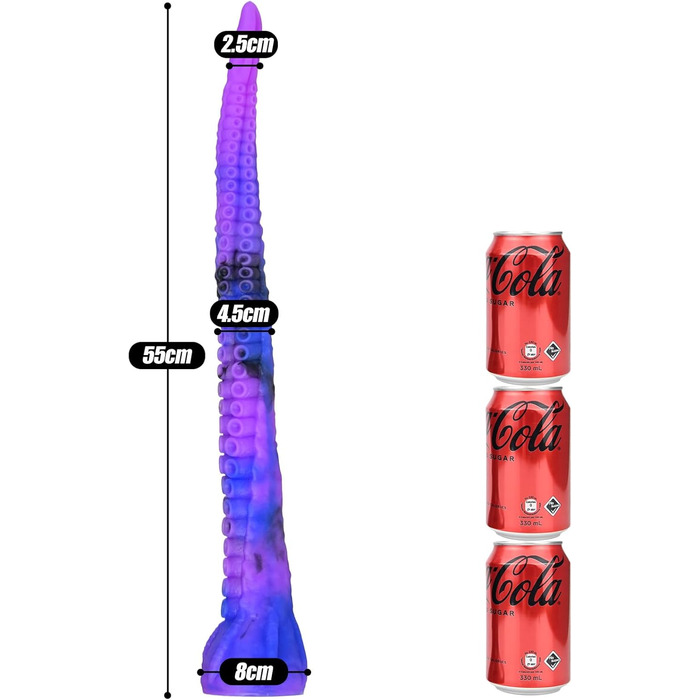 SXOVO Ана Дідo Силіконовий Тентакл Дідo з присоскою, Супер Фентезі Дідo для стимуляції G-точки та простати, Анадідo, Екстремальний секс, мастурбація, секс-іграшка для жінок, чоловіків та пар (XL)