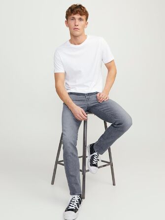 Чоловічі джинси Loose Fit JACK & JONES Jjimike Jjoriginal Am 815 Noos, сірий денім (31W / 30L)