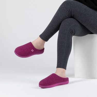 Жіночі домашні капці RockDove з ефектом пам'яті (Memory Foam), двоколірні, розмір 38/39 EU, колір Рожевий кармін