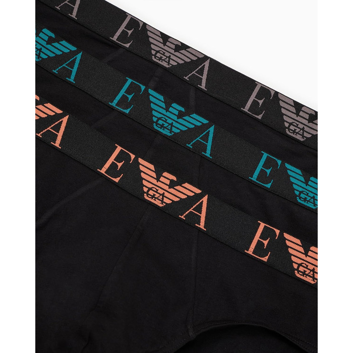 Труси чоловічі Emporio Armani (3 шт. в упаковці) (L, чорний)