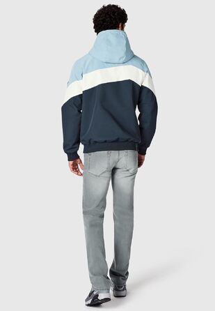 Чоловіча легка демісезонна куртка Ragwear Stewie Block: водонепроникна та дихаюча з капюшоном, Dusty Blue, розмір S-4 (M)