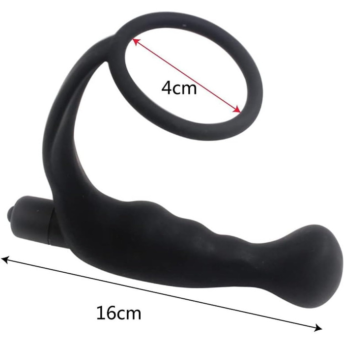 Вібратор для чоловіків: масажер простати, анальний плагін з вібрацією, силікон, для чоловіків